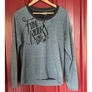 Fox Gray Sweatshirt with Black Accents